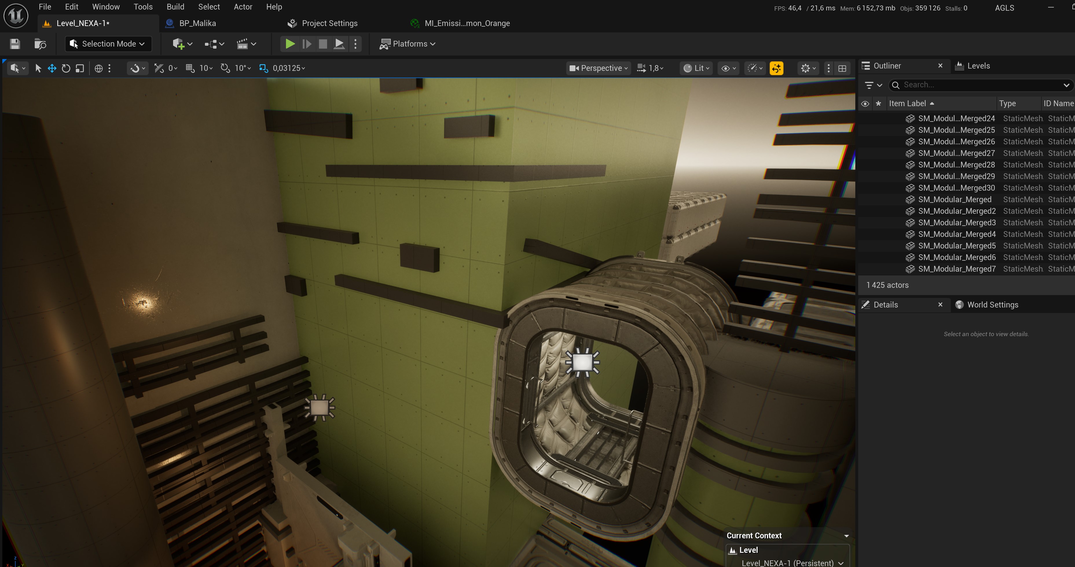 Éditeur Unreal Engine 5 — NEXA